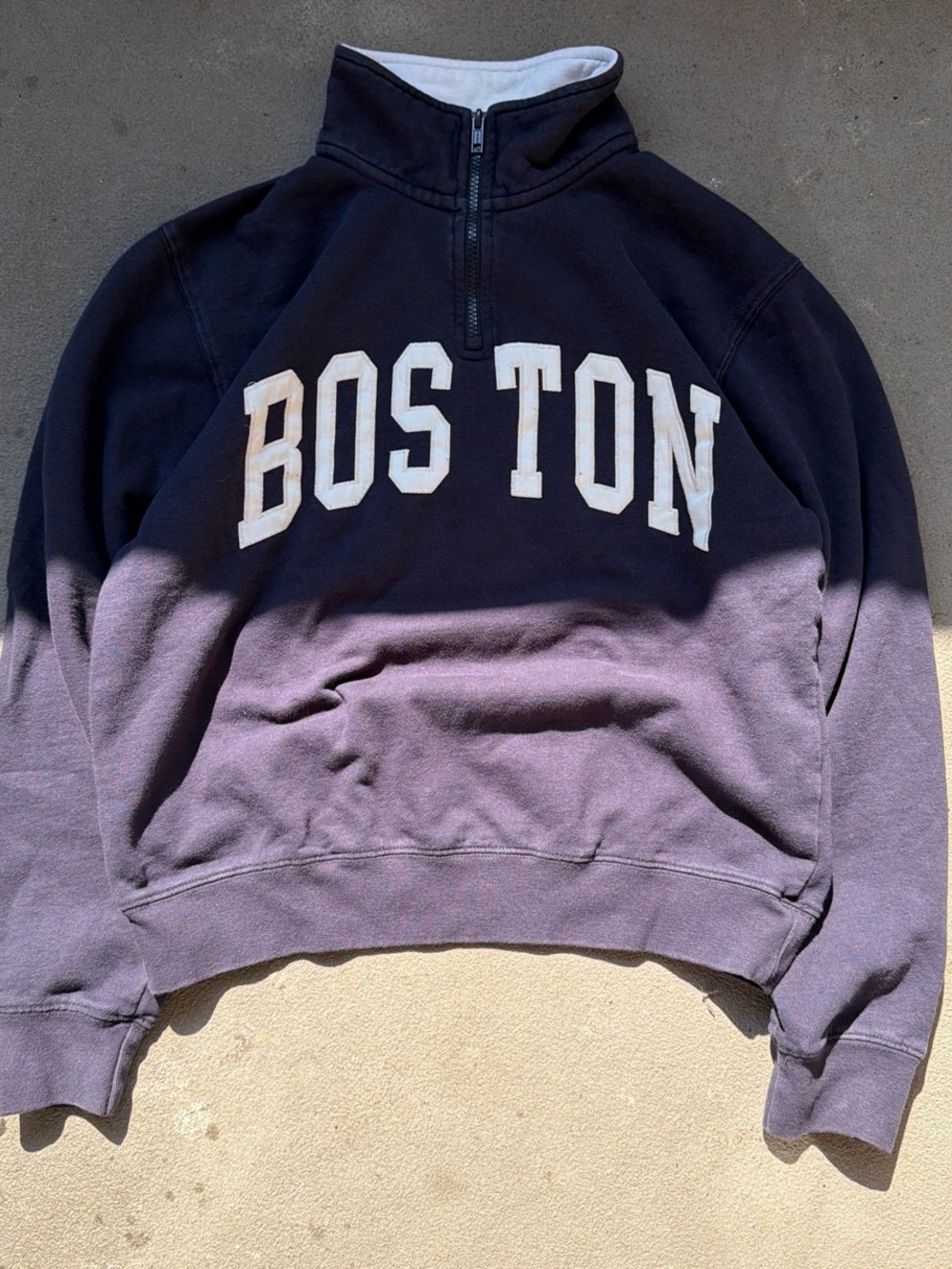 Vintage 2000s Navy Blue Boston Quarterzip
